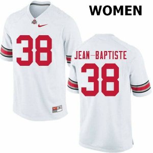 Women's Ohio State Buckeyes #38 Javontae Jean-Baptiste White Nike NCAA College Football Jersey Check Out SPB7544IP